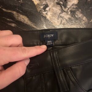 JCREW faux leather pants